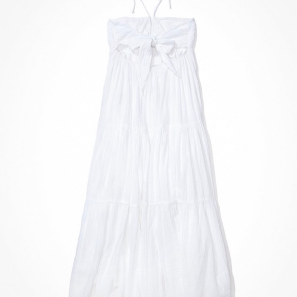 AE Ruched Halter Midi Dress - Picture 4 of 7